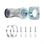 Magnetic Dryer Vent Connector Kit Airtight Seal Dryer Vent Coupling