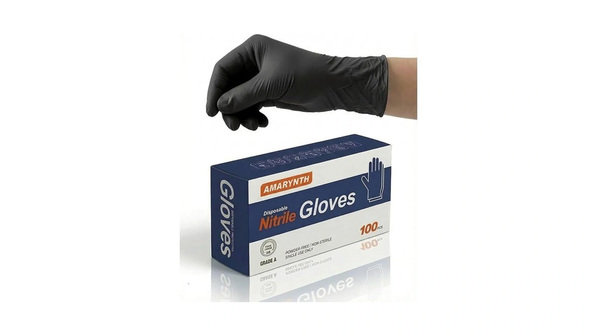 Amarynth Premium Disposable Gloves - 4 Mil Latex-free, Powder-free With