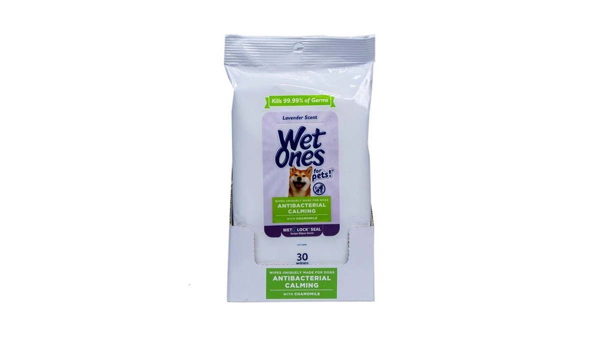 Wet Ones For Pets Antibacterial Calming Dog Wipes With Chamomile