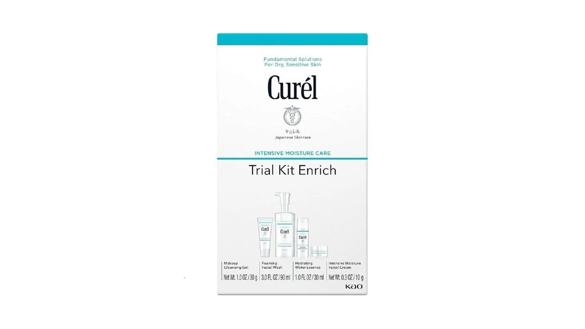 Curel Japanese Skin Care Travel Size Toiletries, For Dry, Sensitive