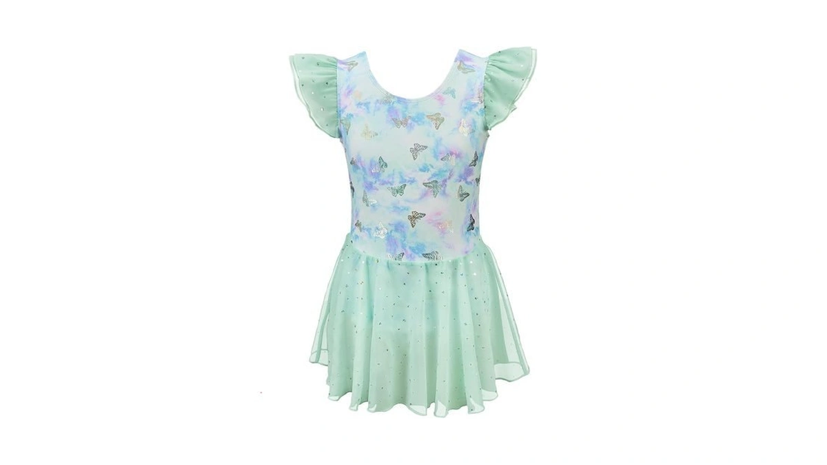 Stelle Ballet Leotards For Girls Toddler Dance Leotard Shiny Flutter