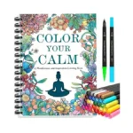 Coloring Books For Adults With 36 Dual-tip Markers, 30 Patterns