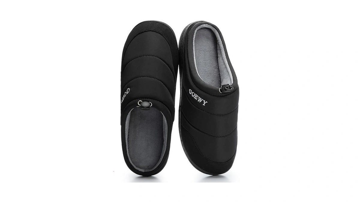 Goewy Two-tone Mens Slippers,indoor And Outdoor House Shoes With Memory