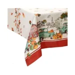 Elrene Home Fashions Farm Fresh Pumpkin Truck Fall Tablecloth, 60"