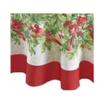 Elrene Home Fashions Holly Traditions Fabric Tablecloth, 60" X 84"