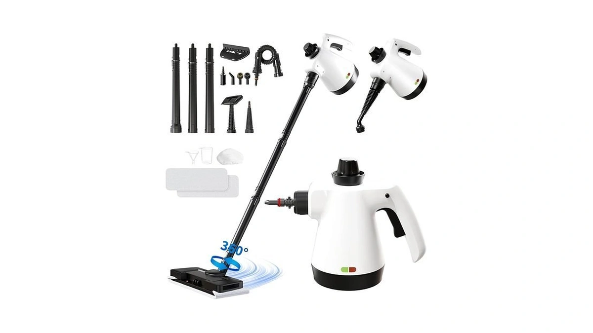 Steam Mop, Detachable Steam Cleaner 16-in-1 Lightweight Handheld Steamer For