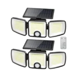 Brightown 2 Pack Solar Outdoor Lights, 2500lm 223 Led Solar