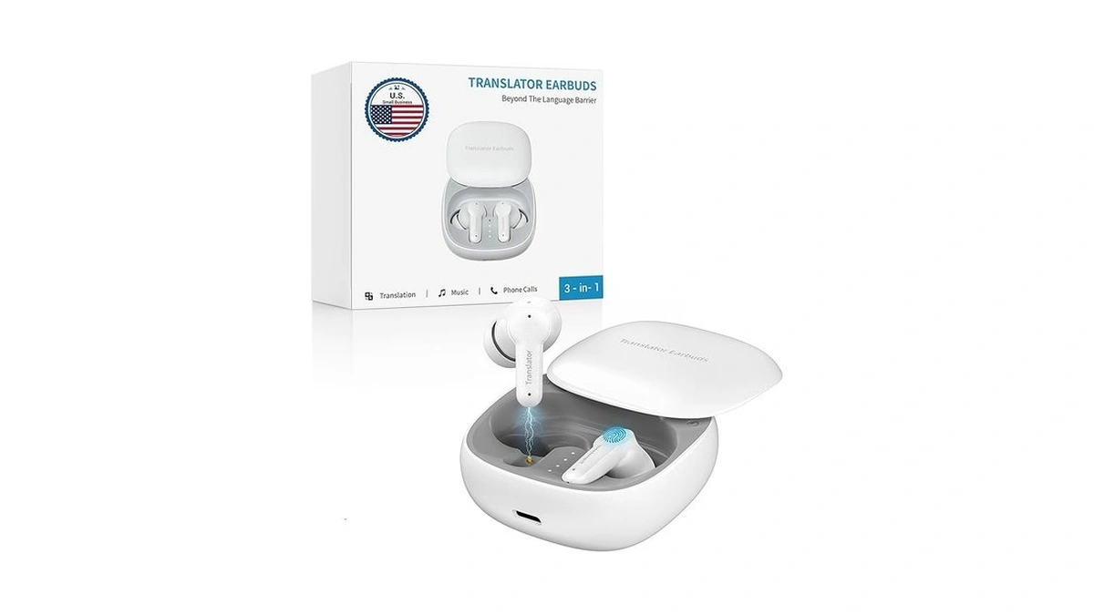 Anfier M3 Ai Offline Translator Earbuds Real Time, Language Translation