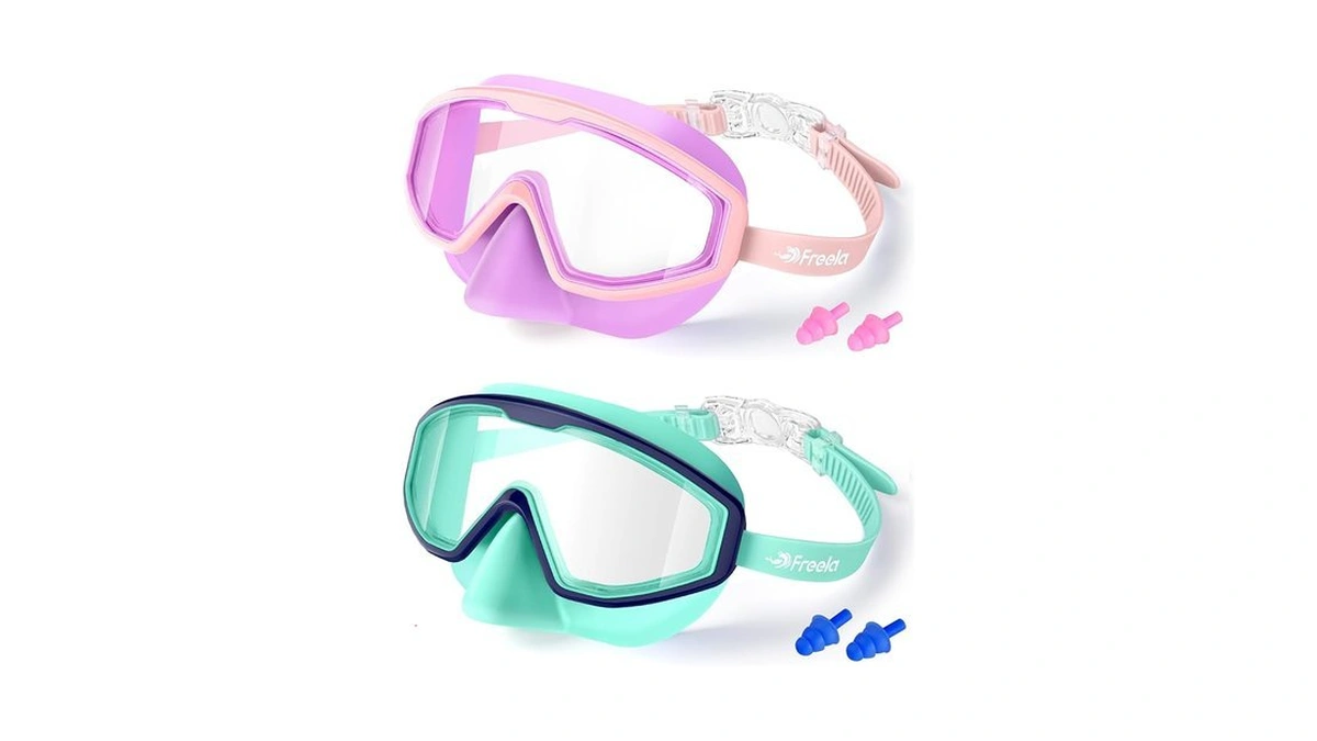 Freela 2 Pack Swim Goggles Kids Swimming Goggles For 6-14
