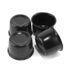 Rheedal 4pcs 3.37inch Stainless Trailer Wheel Center Caps Push Through