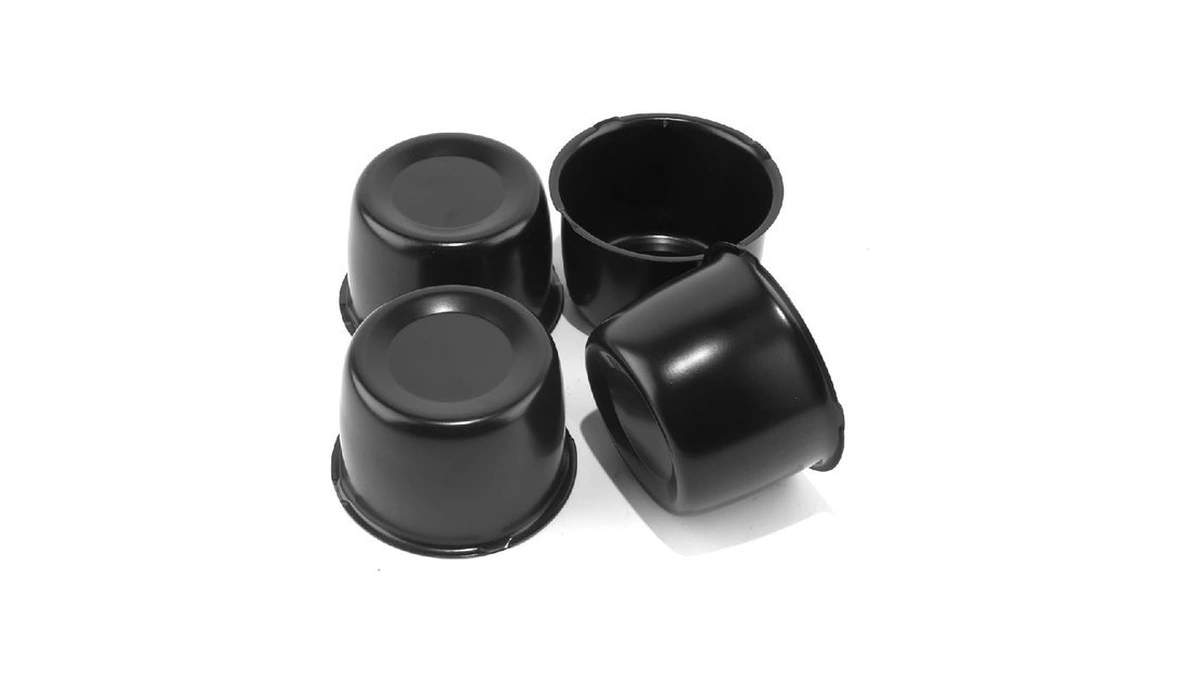 Rheedal 4pcs 3.37inch Stainless Trailer Wheel Center Caps Push Through