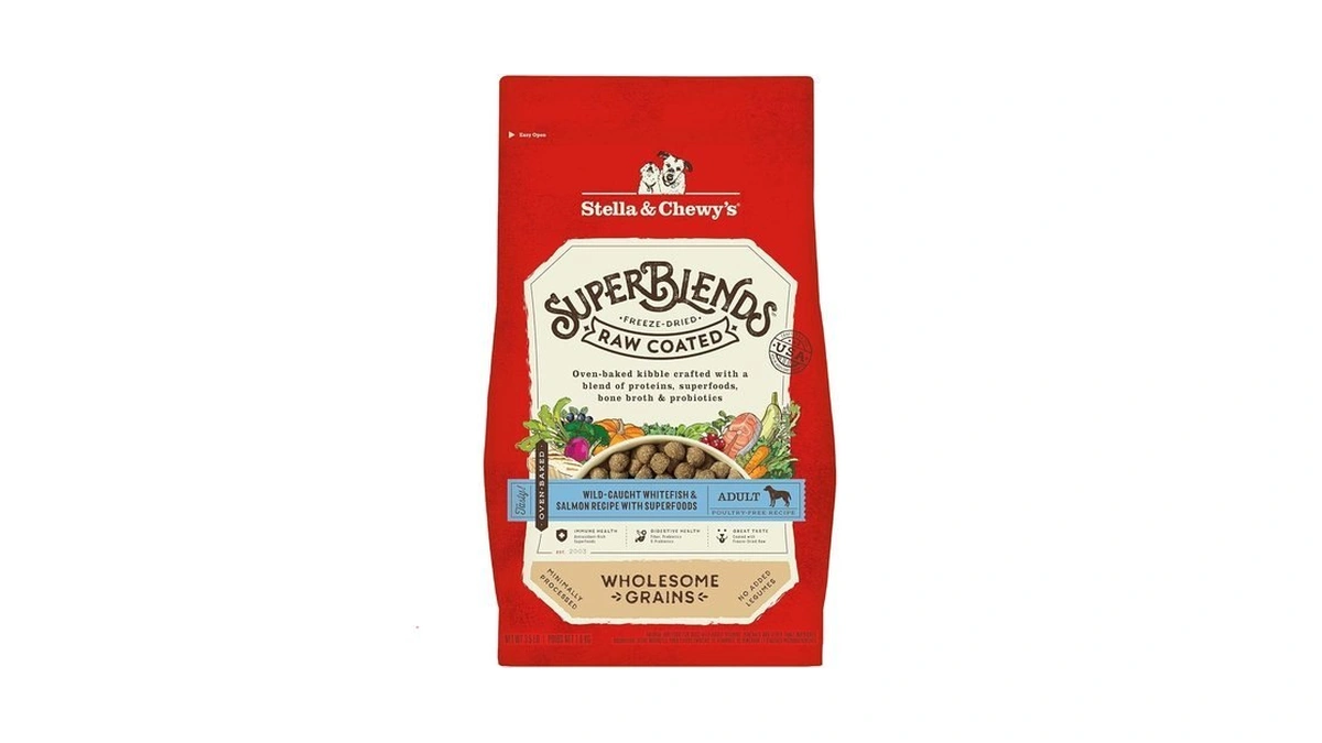 Stella & Chewy's Superblends Raw Coated Wholesome Grains Wild-caught Whitefish