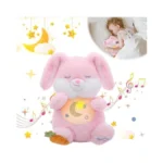 Miaodam Soothing Cuddle Plush Toy, Breathing Stuffed Animal Bunny Plush