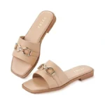 Ytskj Sandals For Women 2026 Square Open Toe Fashion Slides