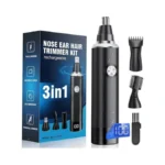 Nose Hair Trimmer For Men, 3-in-1 Professional Painless Rechargeable Eyebrow