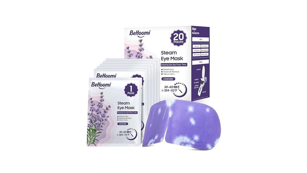 Behoomi 20 Packs Steam Eye Mask, Heated Eye Mask Warm