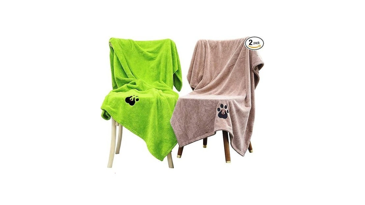 Dogvingpk Extra Large Dog Towel - Pack Of 2 -