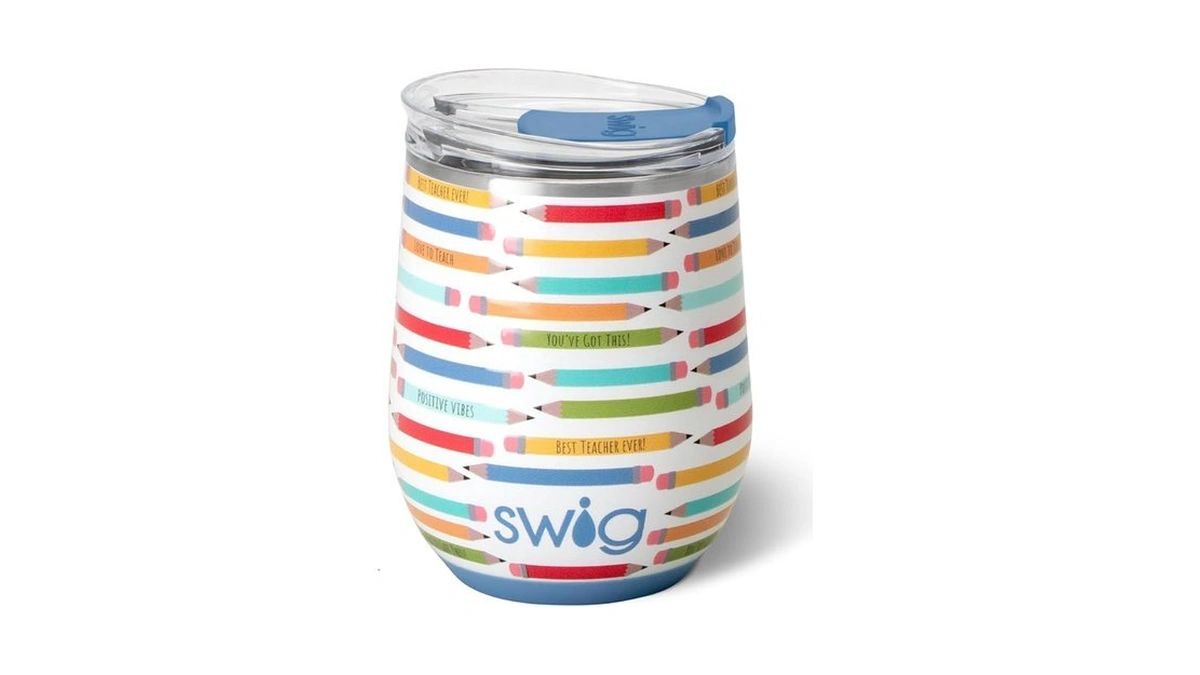 Swig Life 12oz Wine Tumbler With Lid, Stainless Steel, Dishwasher