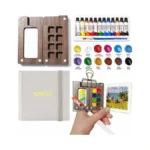 Orbixa Mini Watercolor Palette Paint Set Travel Size - 12