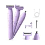 Unimiko Bikini Trimmer For Women, 3-in-1 Painless Womens Electric Razors