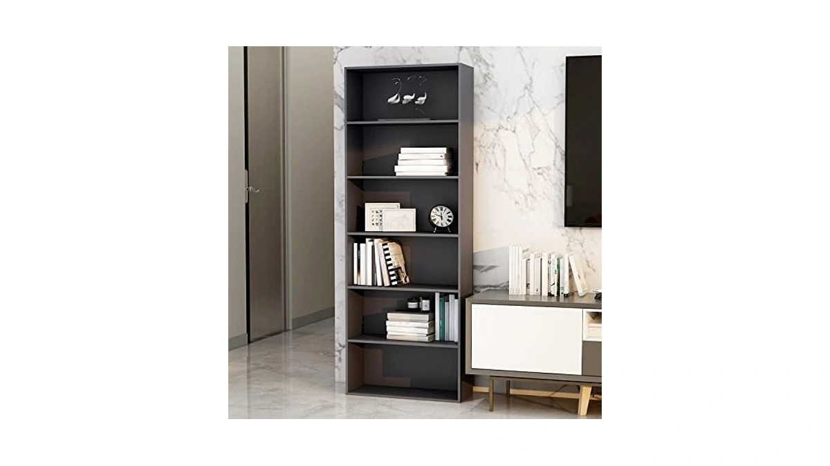 Taohfe White Horizontal Bookshelf Horizontal Bookcase Low Bookshelf Office Shelves