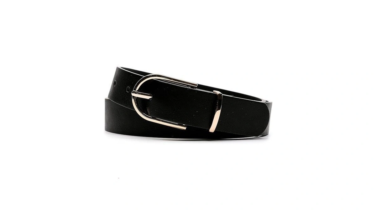 Earnda Women's Faux Leather Chic Belt For Ladies Jeans Black