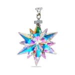 2026 Annual Christmas Ornaments Crystal Snowflake Star, Sparkly Crystal Ornaments