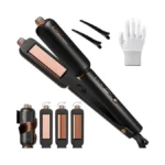 Fmz Flat Iron Hair Straightener Crimper Curler, 4 In 1