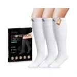 Auqty Compression Socks 15-30 Mmhg For Men Women (3 Pairs)