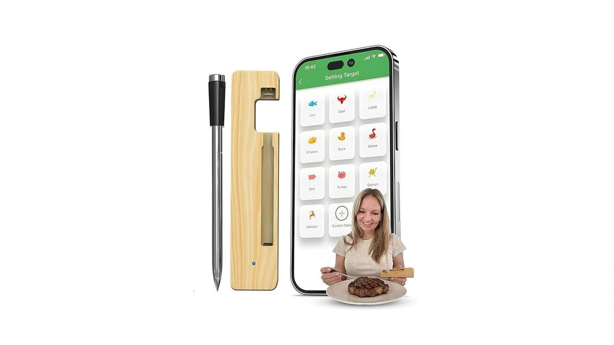 Grill Sync Wireless Meat Thermometer For Grilling, Smoking, Bluetooth Cooking