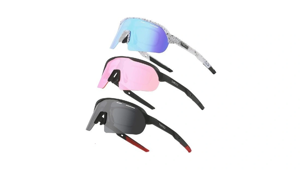 Inmkali 3 Pack Baseball Sunglasses Cycling Glasses For Men Women