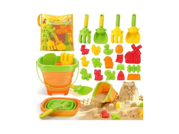 Dreamon Beach Toys For Kids — 29pcs Farm Sand Toys