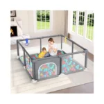 Dripex Baby Playpen, 47"x47" Small Playpen For Babies, Enhanced Safety