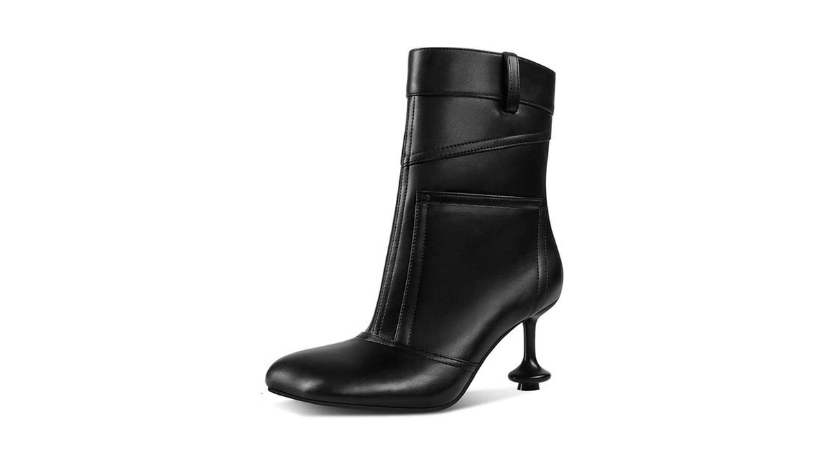Gpxgpx Ankle Boots For Women Square Petal Square Toe Sexy