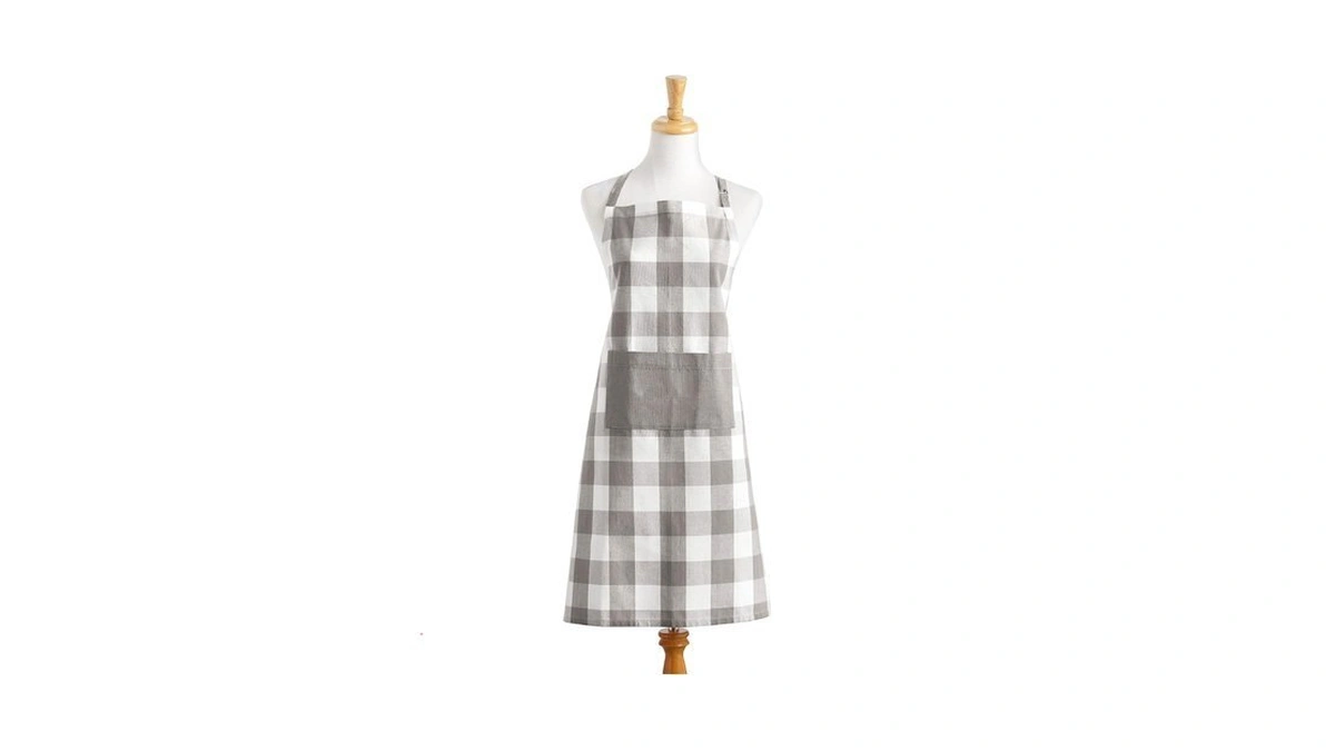 Elrene Home Fashions Farmhouse Living Buffalo-check Kitchen Apron With Pocket,