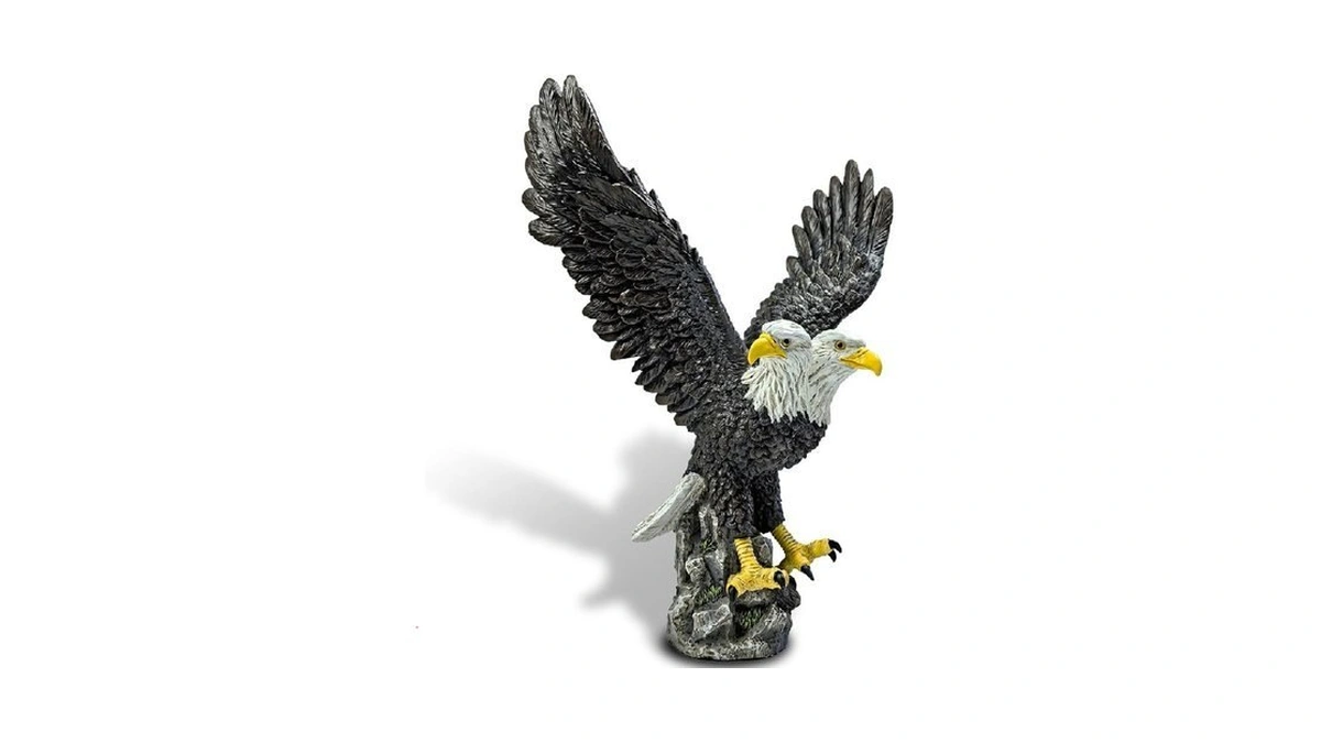 Rayslit Flag Pole Eagle Topper,durable Resin Construction Flag Pole Ornament,9.5