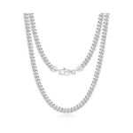Eterjew 925 Sterling Silver Chain Necklace, 5mm Men's Cuban Link