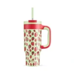 24 Oz Metal Tumbler Cup For Girls: Easy Grip Handle,