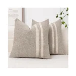 Vfuty 18x18 Textured Throw Pillow Covers Set Of 2 Boucle