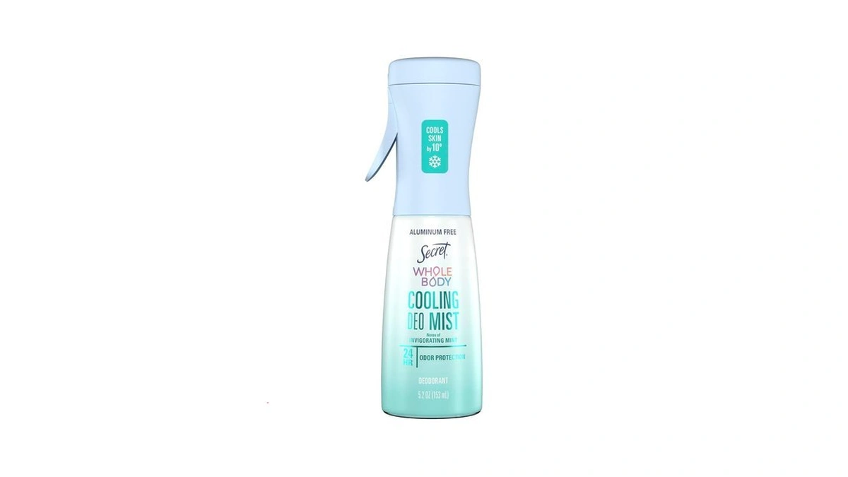 Secret Cooling Aluminum Free Whole Body Deodorant Mist For Women,