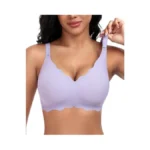 Documo Bras For Women Scalloped No Underwire Wireless Seamless Bra