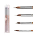 Kingtle Professional Watercolor Brushes With Two-layer Liner - Synthetic Nylon