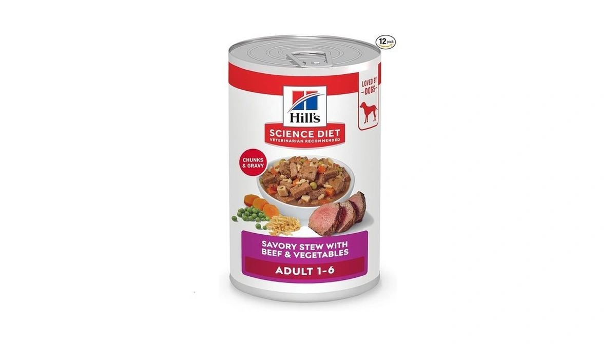 Hill's Science Diet Adult 1-6 Wet Dog Food, Beef &