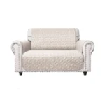 Ameritex Loveseat Cover Water-resistant Quilted Furniture Protector With Back Nonslip