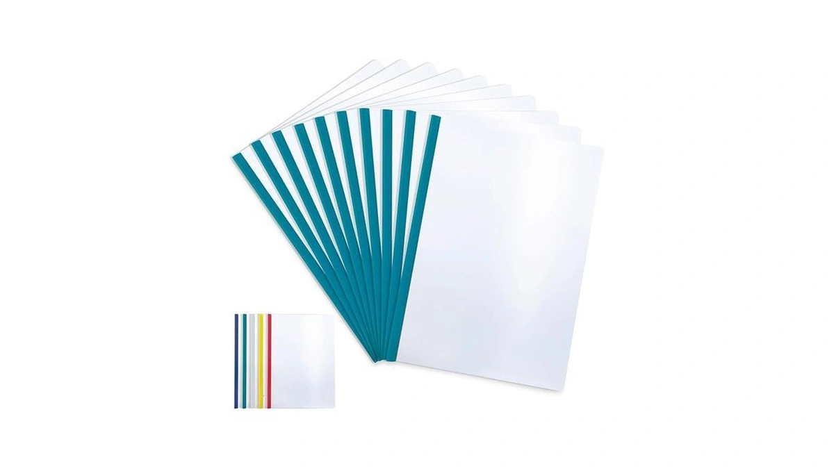 M&g 10 Pack Report Covers With Single Random Colored Sliding