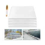 Rohseson 6 Mil Clear Greenhouse Plastic Sheeting 6.5x6.5ft, Anti-drip Greenhouse