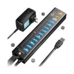 Smartdelux Powered Usb Hub - Usb 3.0 Ports Hub With
