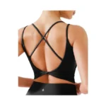 Brxl Womens Twist Back Sports Bra Longline Buttery Soft Low