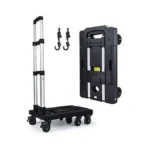 Lidtop Folding Hand Truck With 7 Wheels Heavy Duty Dolly