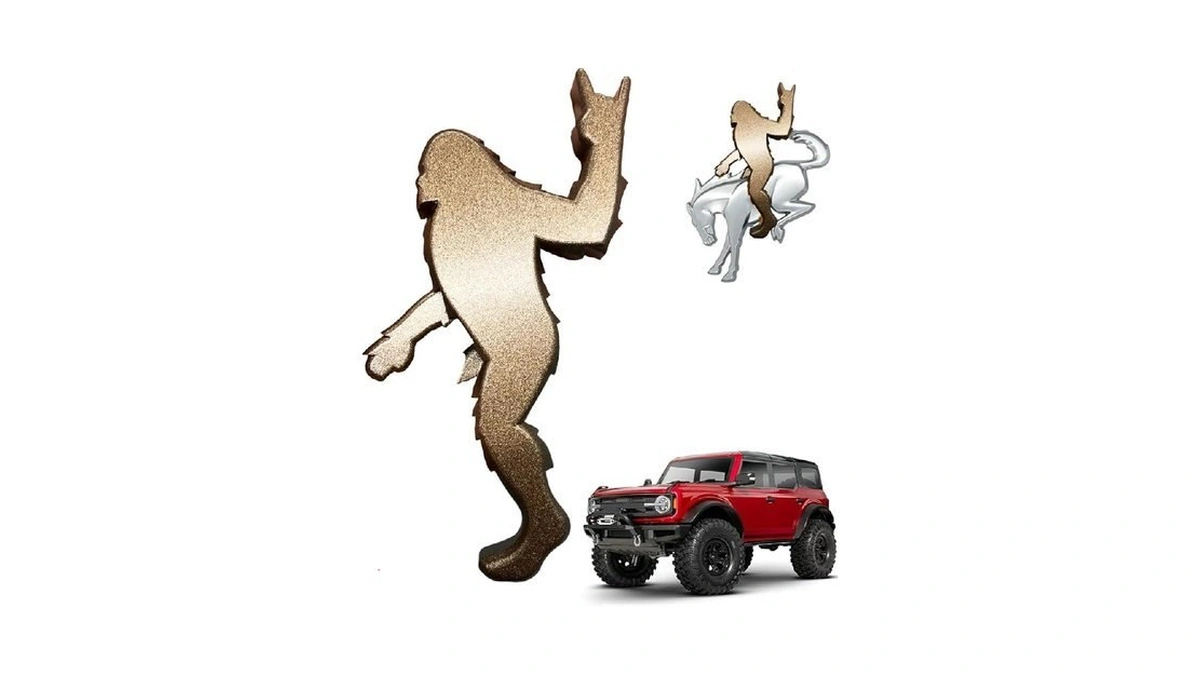 Add-a-sasquatch Emblem For Bronco, 3x4 Inch, Off-road Decal With 3m